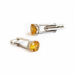 Citrine Cufflinks available exclusively from Linzi Wann Jewelry