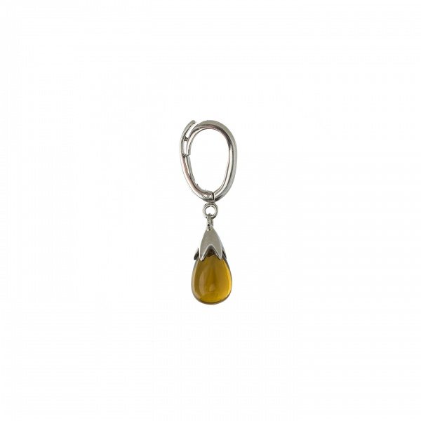 Whiskey Quartz Charm available exclusively from Linzi Wann Jewelry