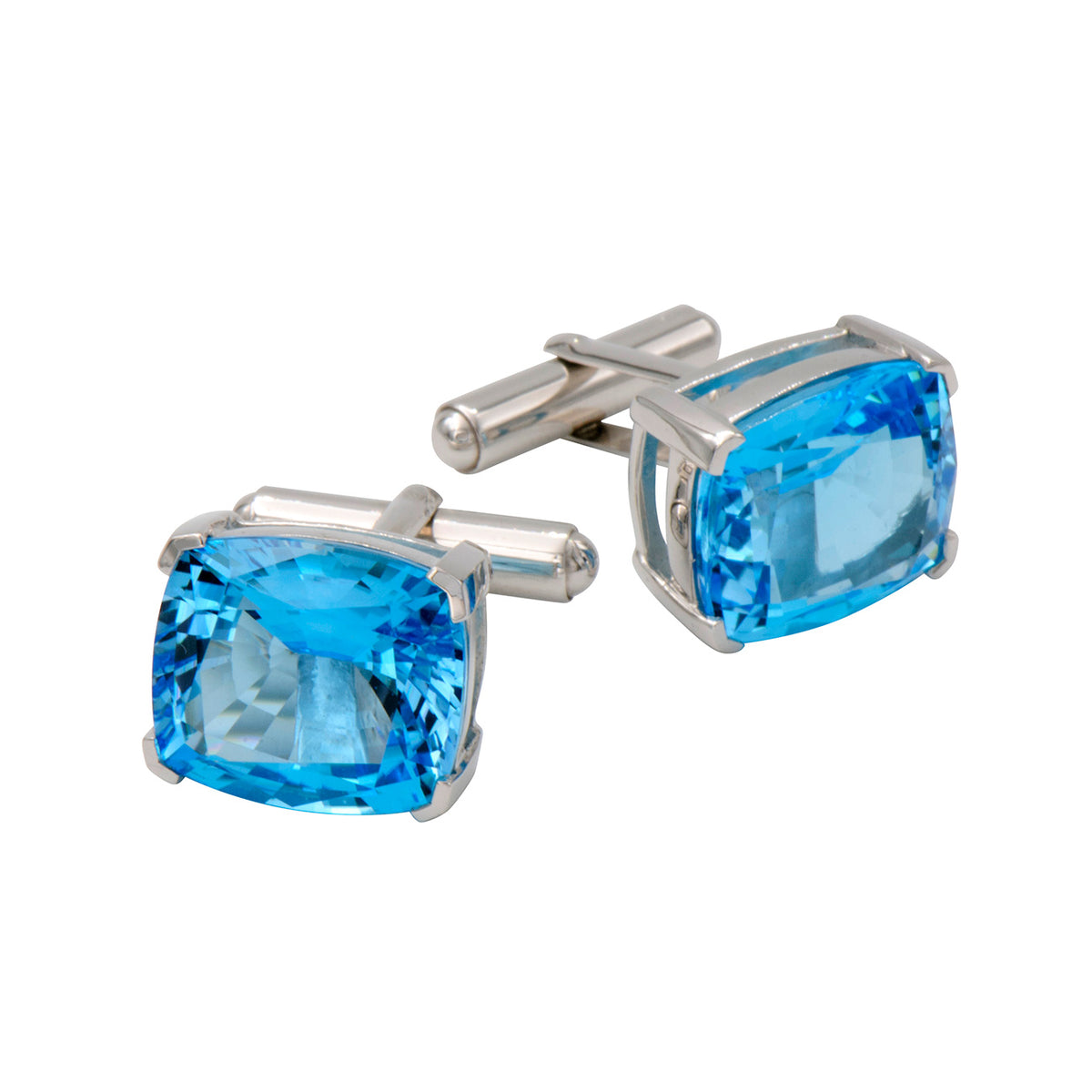 thumbnail image 2 of Yellow & Blue Glass Cufflinks - Cuff Daddy 2 of 12