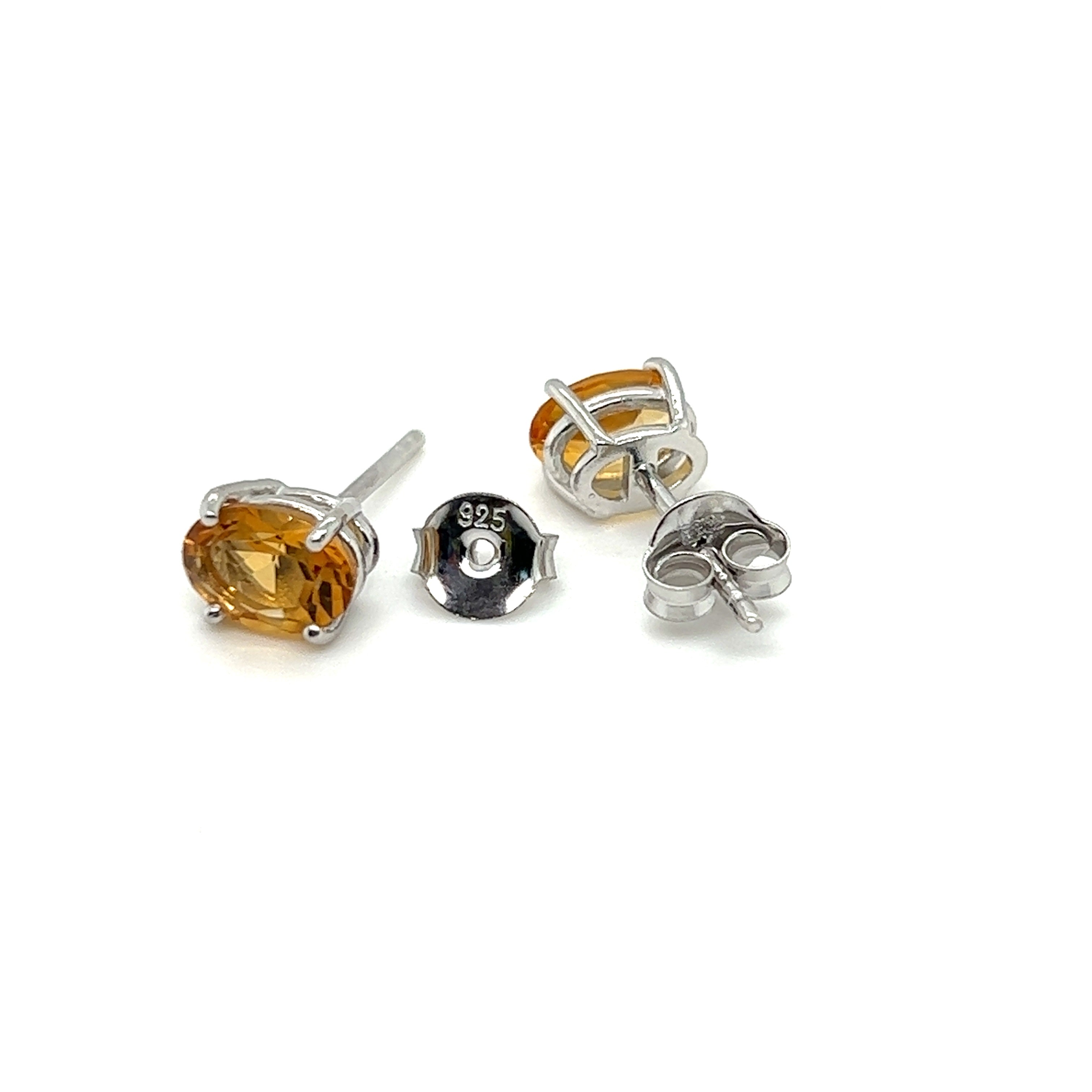 Citrine Stud  Earrings