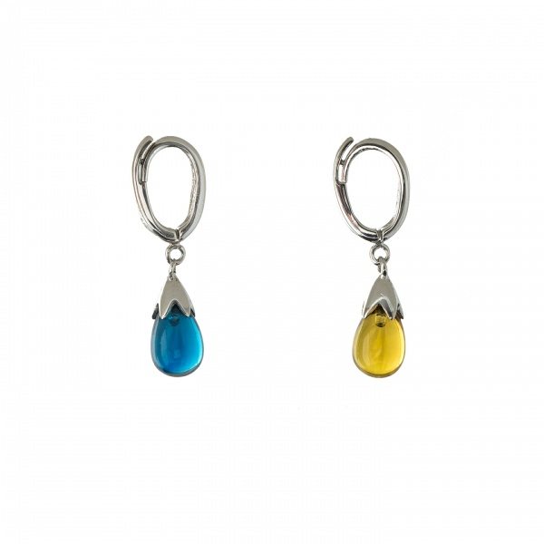 Blue and Yellow Pendant Charms