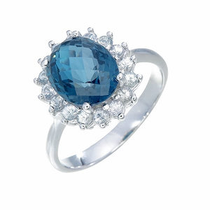 London Blue Topaz Ring available exclusively from Linzi Wann Jewelry