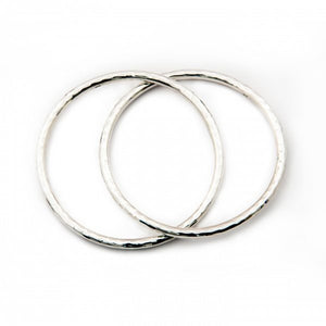 Sterling Silver Double Bangle available exclusively from Linzi Wann Jewelry