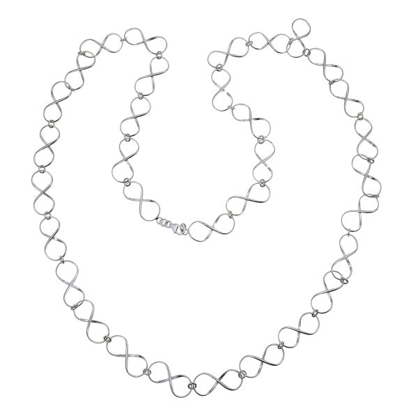 Infinity Silver Chain Necklace available exclusively from Linzi Wann Jewelry