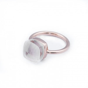 White Quartz Ring (Rose Gold) available exclusively from Linzi Wann Jewelry