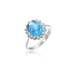 Swiss Blue Topaz Ring available exclusively from Linzi Wann Jewelry