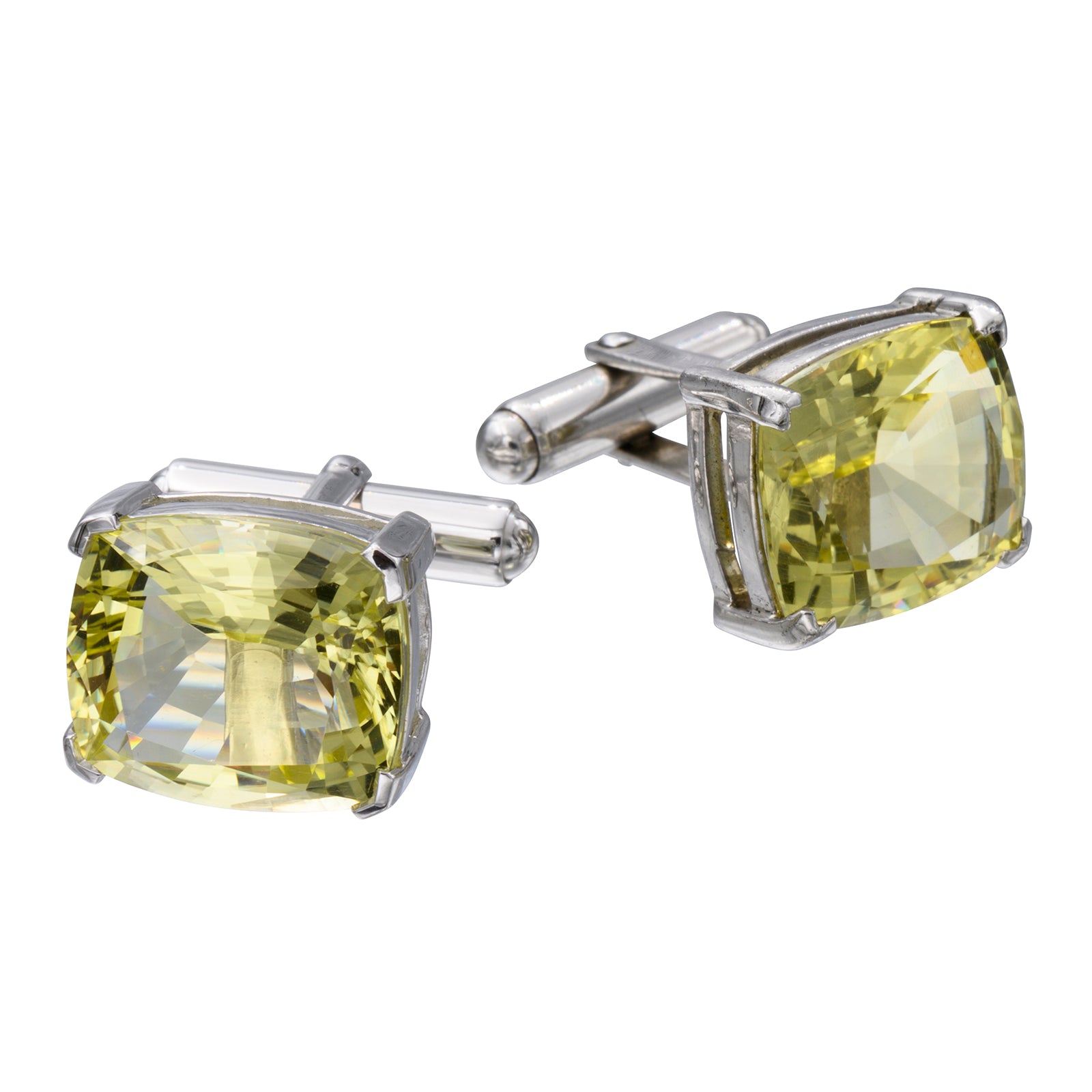 Lemon Quartz Cufflinks